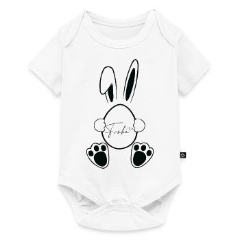 Frohe Ostern 🐰🌸 - Baby Premium Kurzarmbody - Weiß - Vorne