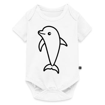 dolphin - Baby Premium short-sleeve bodysuit - white - Front