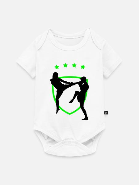 kampfsport_12 - Baby Premium Kurzarmbody - Weiß