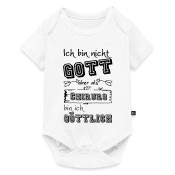 Göttlicher Chirurg Geschenk - Baby Premium Kurzarmbody - Weiß - Vorne