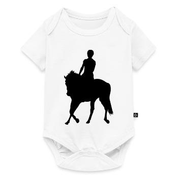 Chevaux,cheval,équitation,poney,cowboy,trot,galop - Body à manches courtes Premium Bébé - blanc - Devant