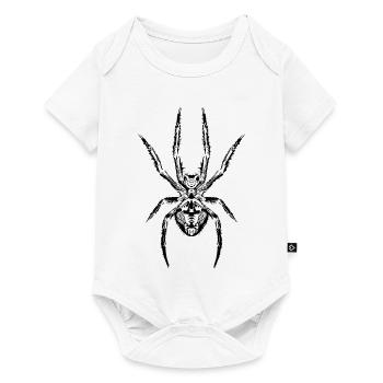 Le pouvoir de l’araignée : le symbole de la force et du mystère - Body à manches courtes Premium Bébé - blanc - Devant