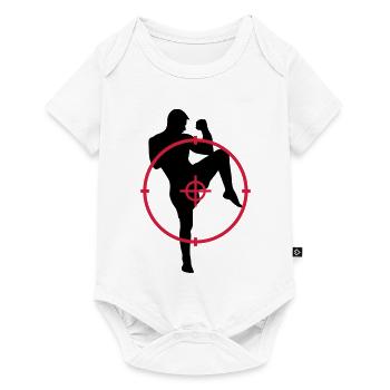 Kickboxing / Kick-Boxeur / Kick Boxing / - Body à manches courtes Premium Bébé - blanc - Devant