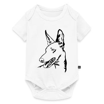 Podenco head - Baby Premium short-sleeve bodysuit - white - Front