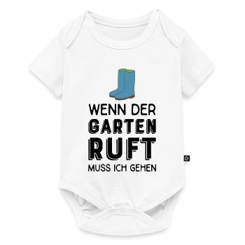 Gartenarbeit - Baby Premium Kurzarmbody - Weiß - Vorne