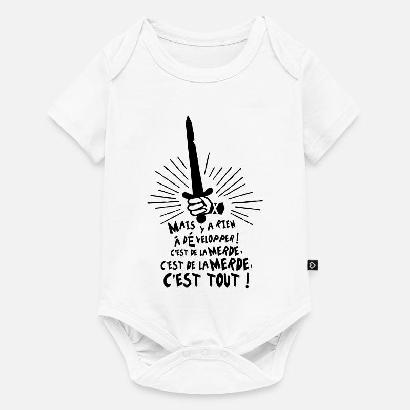 C'est de la merde, c'est tout ! Karadoc - Body à manches courtes Premium Bébé - blanc