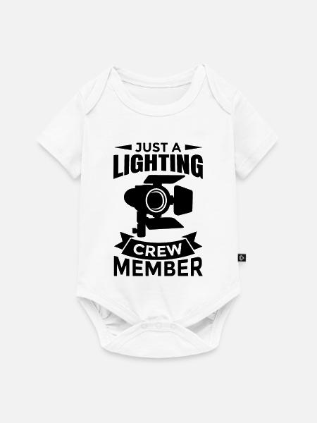 Lichtregie - Baby Premium Kurzarmbody - Weiß