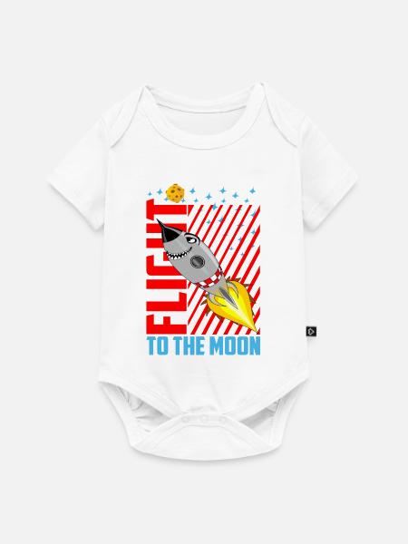 Der Flug zum Mond - Baby Premium Kurzarmbody - Weiß