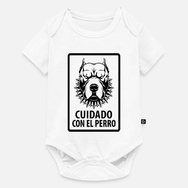cuidado con el Perro - Baby Premium short-sleeve bodysuit - white