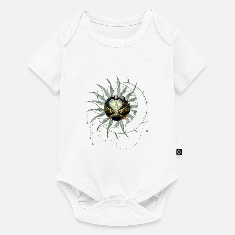 Wunderbare Fee am Drachentor - Baby Premium Kurzarmbody - Weiß