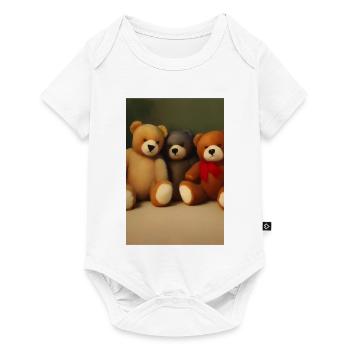 Teddy bear - Baby Premium short-sleeve bodysuit - white - Front