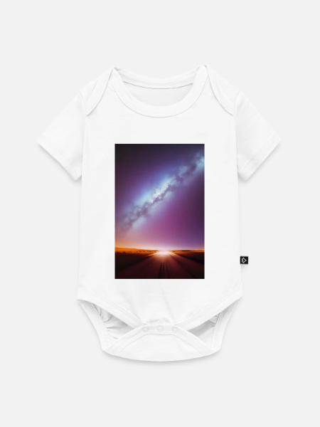 Weltall und Planeten - Baby Premium Kurzarmbody - Weiß