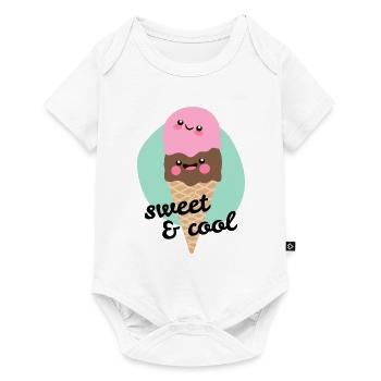 Eis sweet & cool - Baby Premium Kurzarmbody - Weiß - Vorne