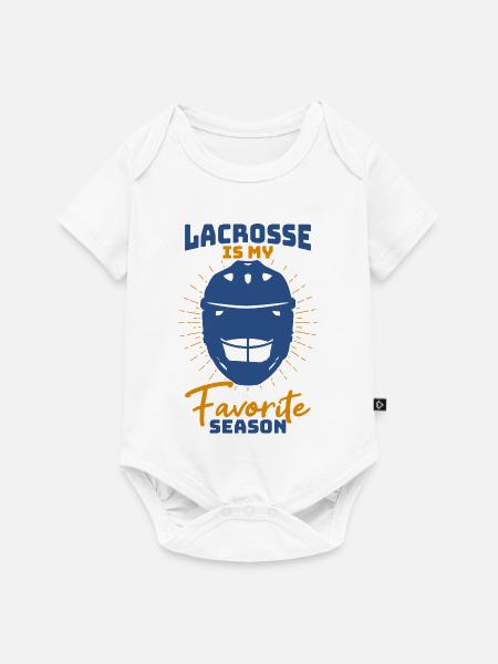 Lacrosse Saison - Baby Premium Kurzarmbody - Weiß