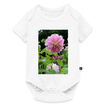 Dahlia Pink Pink Blossom ,Flower - Baby Premium short-sleeve bodysuit - white - Front