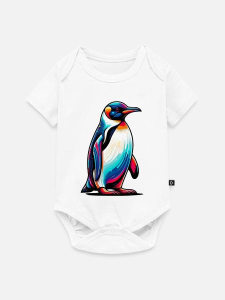 Pinguin - Baby Premium Kurzarmbody - Weiß