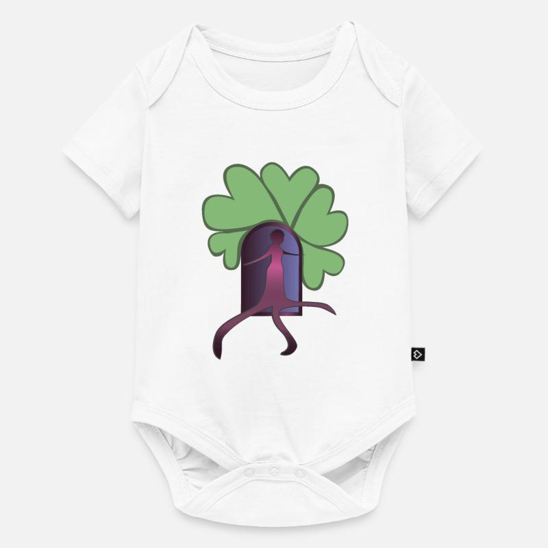 Sortez Rose - Body à manches courtes Premium Bébé - blanc