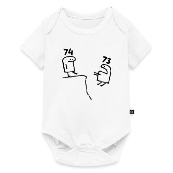 74 Years Old - 74th Birthday Fun 74 Year Old Gift - Baby Premium short-sleeve bodysuit - white - Front