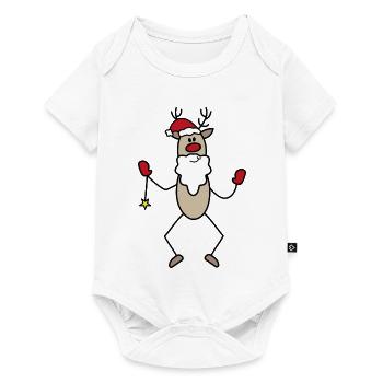 Funny Santa Claus - Baby Premium short-sleeve bodysuit - white - Front