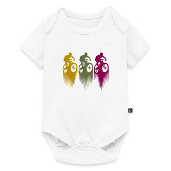 VTT VTT Vététiste coloré - Body à manches courtes Premium Bébé - blanc - Devant