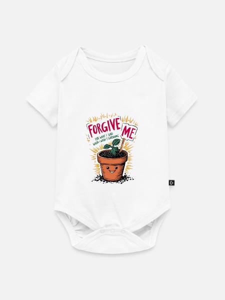 Garten-Entschuldigung - Baby Premium Kurzarmbody - Weiß