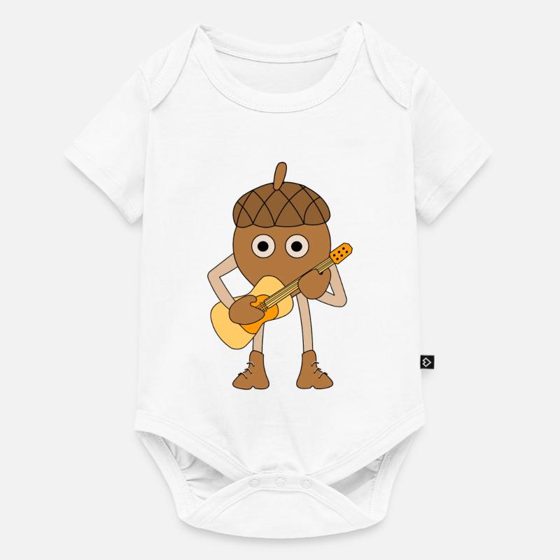 Sillet de guitare - Body à manches courtes Premium Bébé - blanc