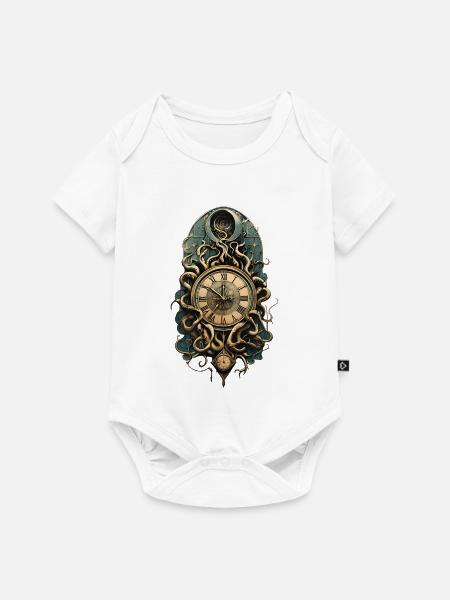 Die mysteriöse Steampunk-Bewegung. - Baby Premium Kurzarmbody - Weiß