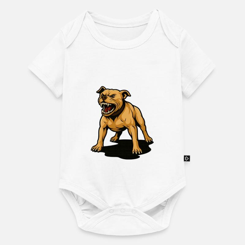Pitbull – Pas de laisse, pas de pitié - Body à manches courtes Premium Bébé - blanc