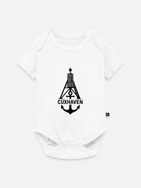 Kugelbake anker cuxhaven - Baby Premium Kurzarmbody - Weiß
