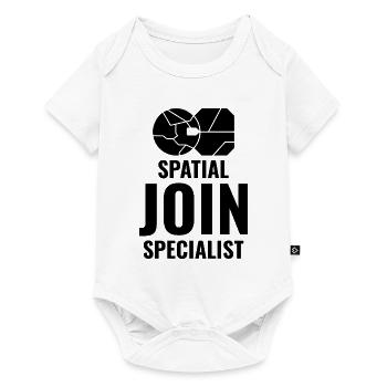 Spatial Join GIS Data Analyst Mapping Expert - Baby Premium short-sleeve bodysuit - white - Front