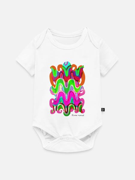formen-wandteppich-2023-2_-10- - Baby Premium Kurzarmbody - Weiß