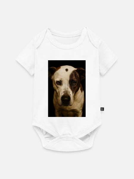 Mein Hund Buddy - Baby Premium Kurzarmbody - Weiß