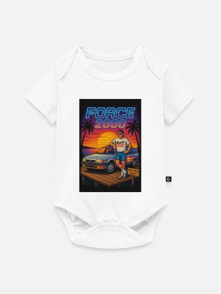 Ponton - Baby Premium Kurzarmbody - Weiß