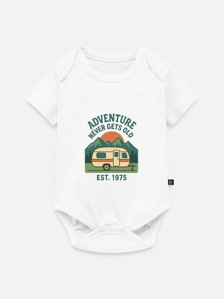 Abenteuer - Baby Premium Kurzarmbody - Weiß
