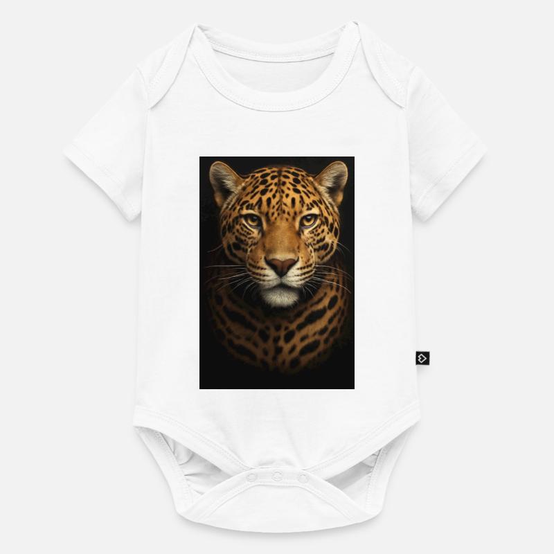 Data Analysis Illustration with Leopard - Baby Premium short-sleeve bodysuit - white