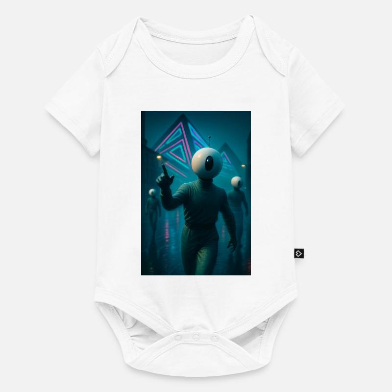 Bot et pyramide - Body à manches courtes Premium Bébé - blanc