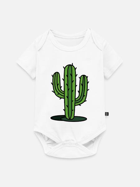 Kaktus - Baby Premium Kurzarmbody - Weiß