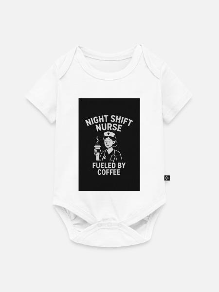Night Shift Nurse - Baby Premium Kurzarmbody - Weiß