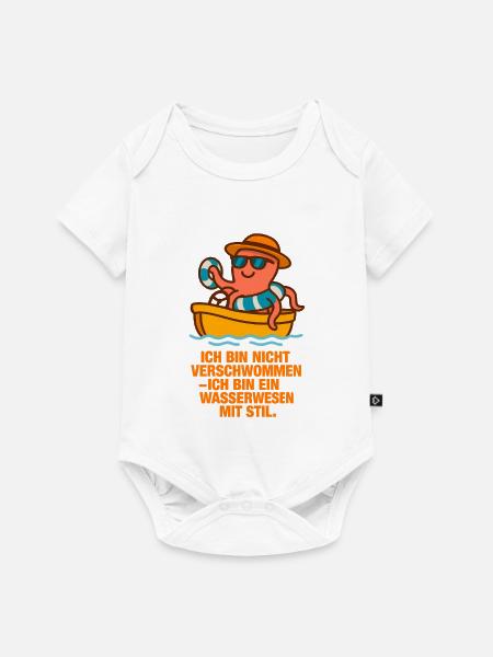 Ich_bin_nicht_verschwommen_ich_bin_ein_Wasserwe - Baby Premium Kurzarmbody - Weiß