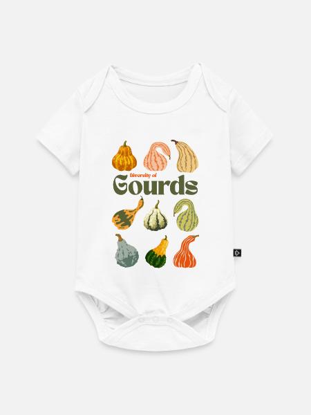 Diversity of Gourds - Baby Premium Kurzarmbody - Weiß