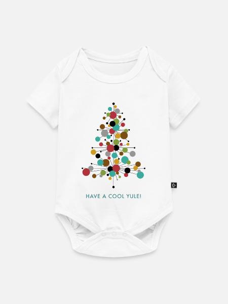 Have a Cool Yule! – Retro Weihnachtsdesign - Baby Premium Kurzarmbody - Weiß