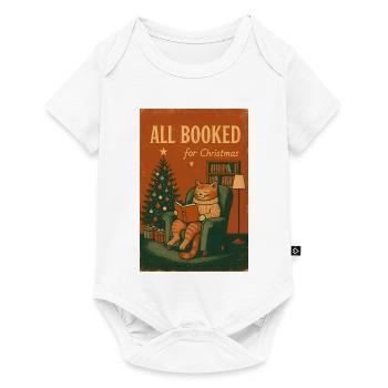 All Booked for Christmas, Love Cats - Baby Premium short-sleeve bodysuit - white - Front