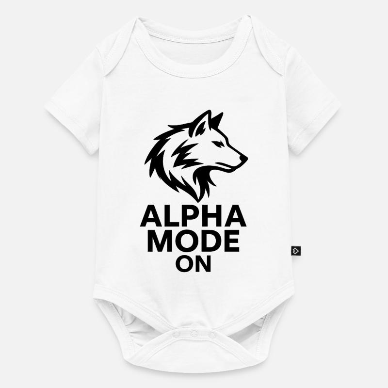Mode alpha activé - Body à manches courtes Premium Bébé - blanc