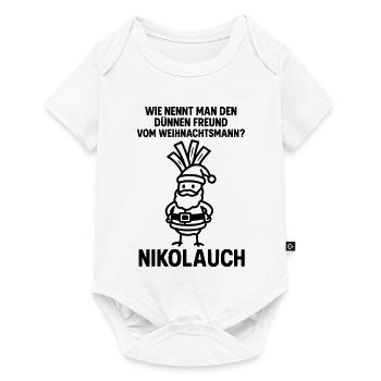 nikolauch Weihnachtsmann witz witzig  - Baby Premium Kurzarmbody - Weiß - Vorne