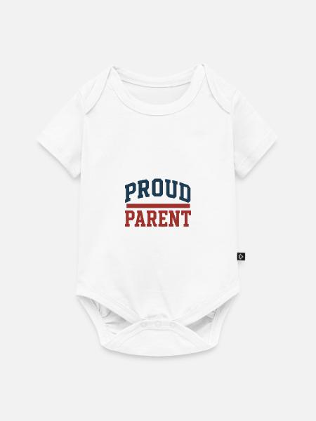 Stolzer Elternteil - Baby Premium Kurzarmbody - Weiß