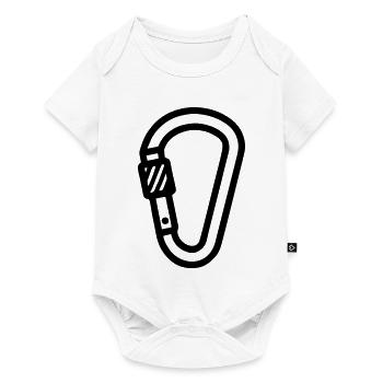 Carabiner Symbol Climbing - Baby Premium short-sleeve bodysuit - white - Front