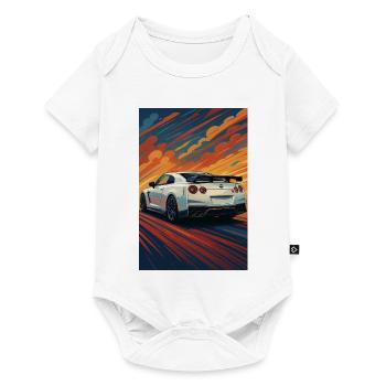 Abendrot GT-R Sprint Artwork - Baby Premium Kurzarmbody - Weiß - Vorne
