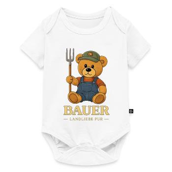 Farmer T-Shirt – Pure Country Love with Farmer's Bear - Baby Premium short-sleeve bodysuit - white - Front