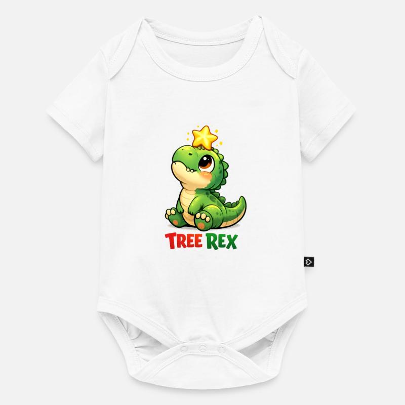 Tree Rex Dino T Rex - Baby Premium Kurzarmbody - Weiß