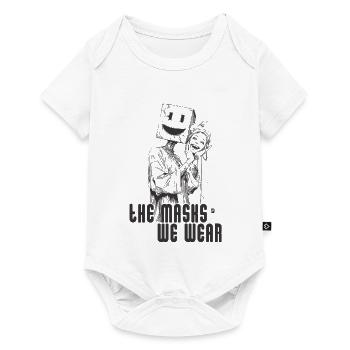 Masks we wear - Baby Premium short-sleeve bodysuit - white - Front